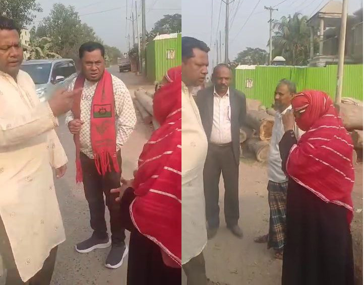 মহিলা জামায়াত কর্মীকে হেনস্তা, ভিডিও ভাইরাল অভিযোগ বিএনপি নেতার বিরুদ্ধে