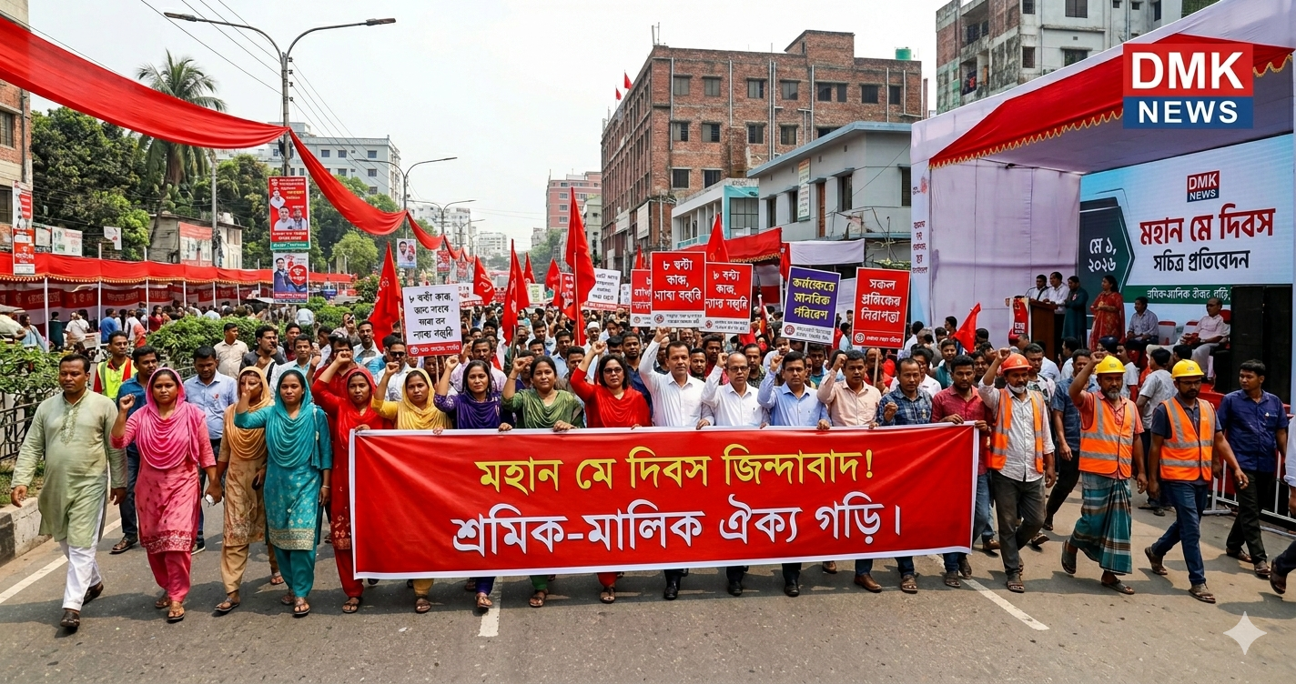 মহান মে দিবস: তারেক রহমানের মানবিক দৃষ্টিভঙ্গি ও বাংলাদেশের নতুন যাত্রাপথ।